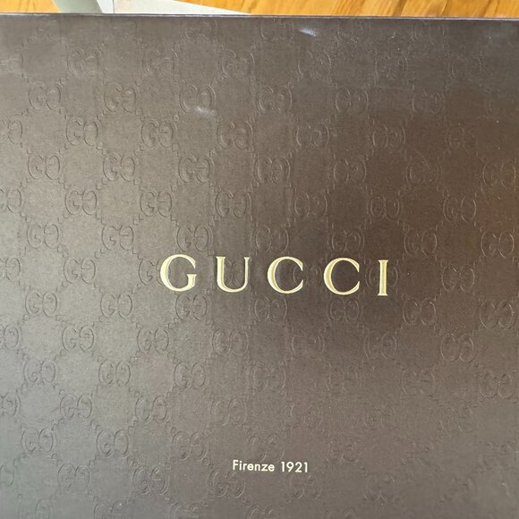Gucci "Malaga Kid/Lifford" white flat sandals Size 38 - Picture 1 of 8
